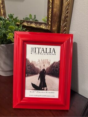 Red 4x6 Photo Frame by Italia Collection